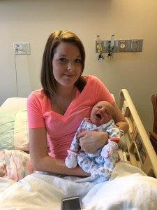 Baylor Layne Hall was born at 11:54 p.m. to parents Dylan and Leslie Hall of Batesville.