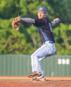 Junior Reed Markle hurled a two-hitter while striking out nine Friday in his fourth start of the season for Oxford. (Davis Potter)
