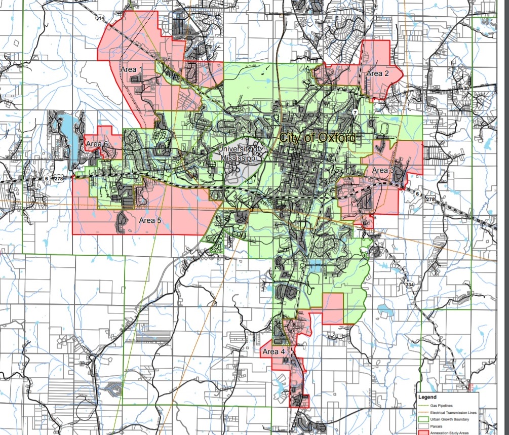 Oxford Ms On Map More Tweaks Made To Oxford's Proposed Annexation Map - The Oxford Eagle |  The Oxford Eagle
