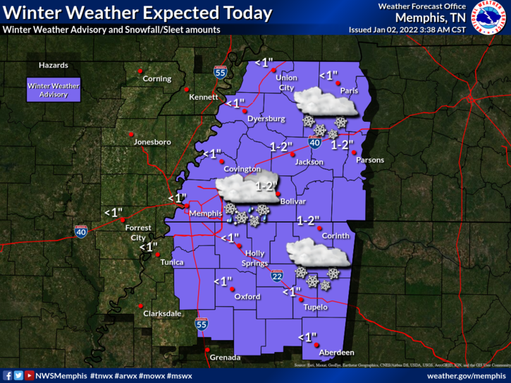 Lafayette County under Winter Weather Advisory The Oxford Eagle The