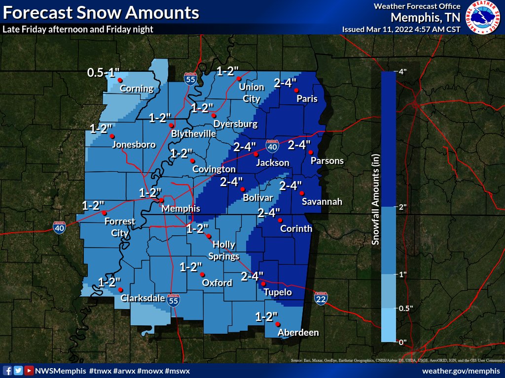 Winter Pile On Heavy snow expected in northern Mississippi The