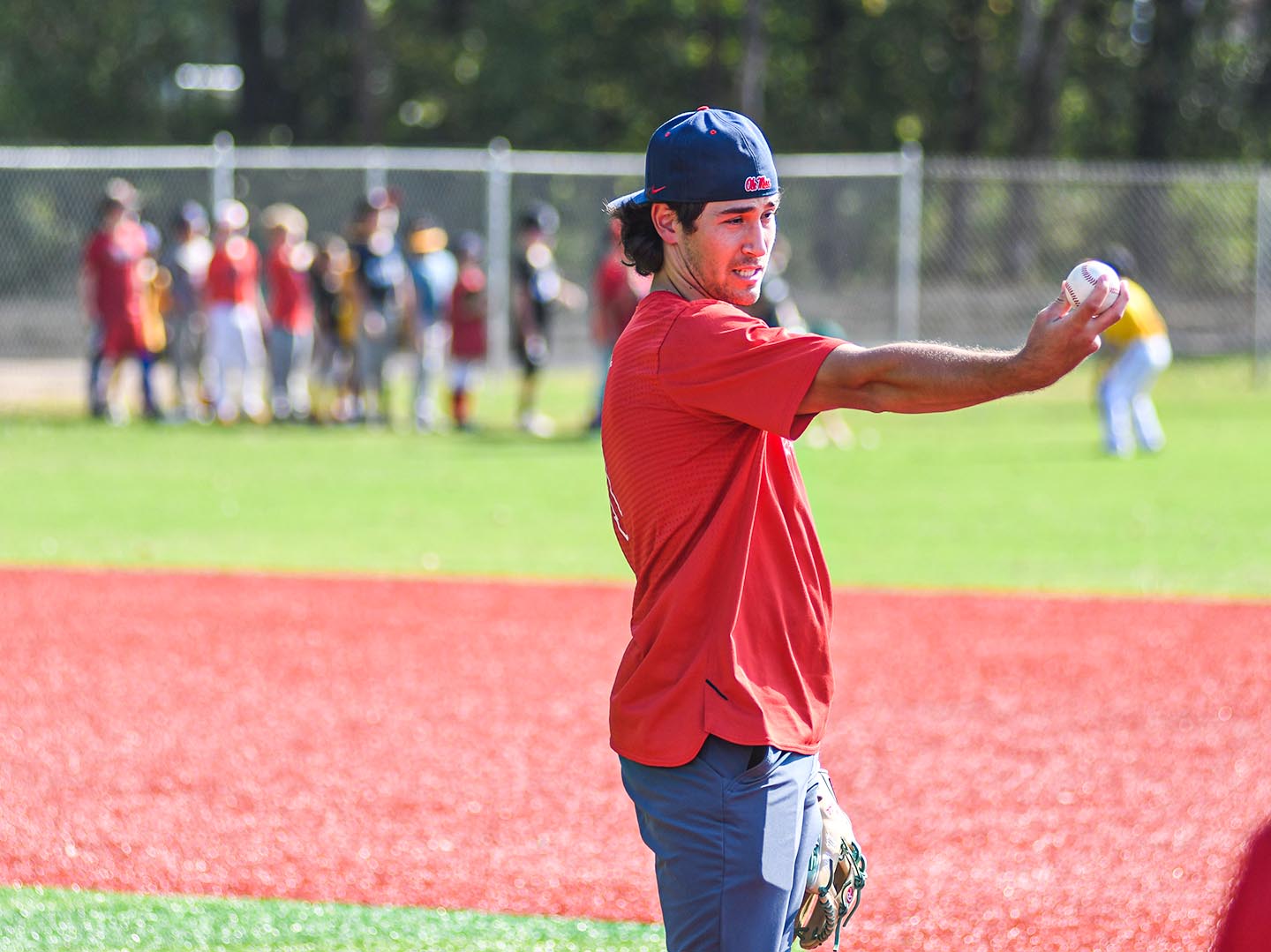 Gallery Ole Miss infielders Peyton Chatagnier, Garrett Wood host camp