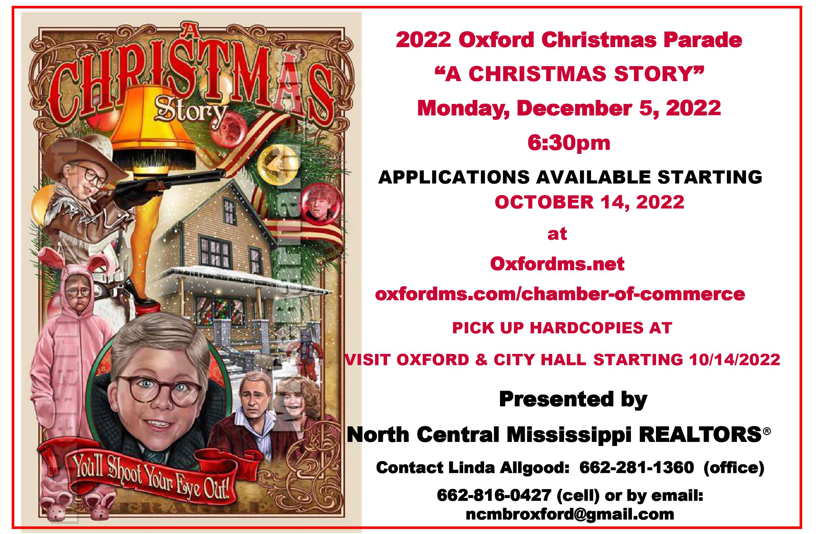 Applications open for 2022 Oxford Christmas Parade The Oxford Eagle