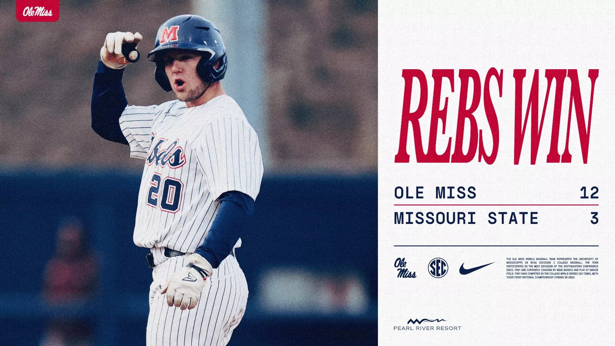 Ole Miss Baseball Continues To Roll In Win Over Missouri State The ole-miss-baseball-continues-to-roll-in-win-over-missouri-state-the