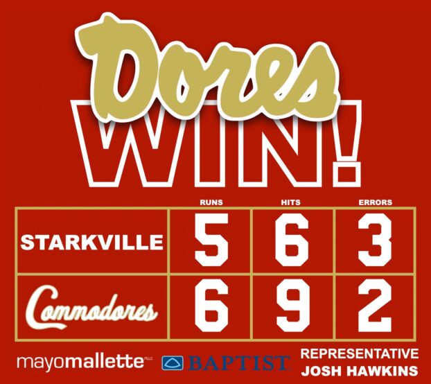 Lafayette Commodores defeat Starkville 6-5 Friday